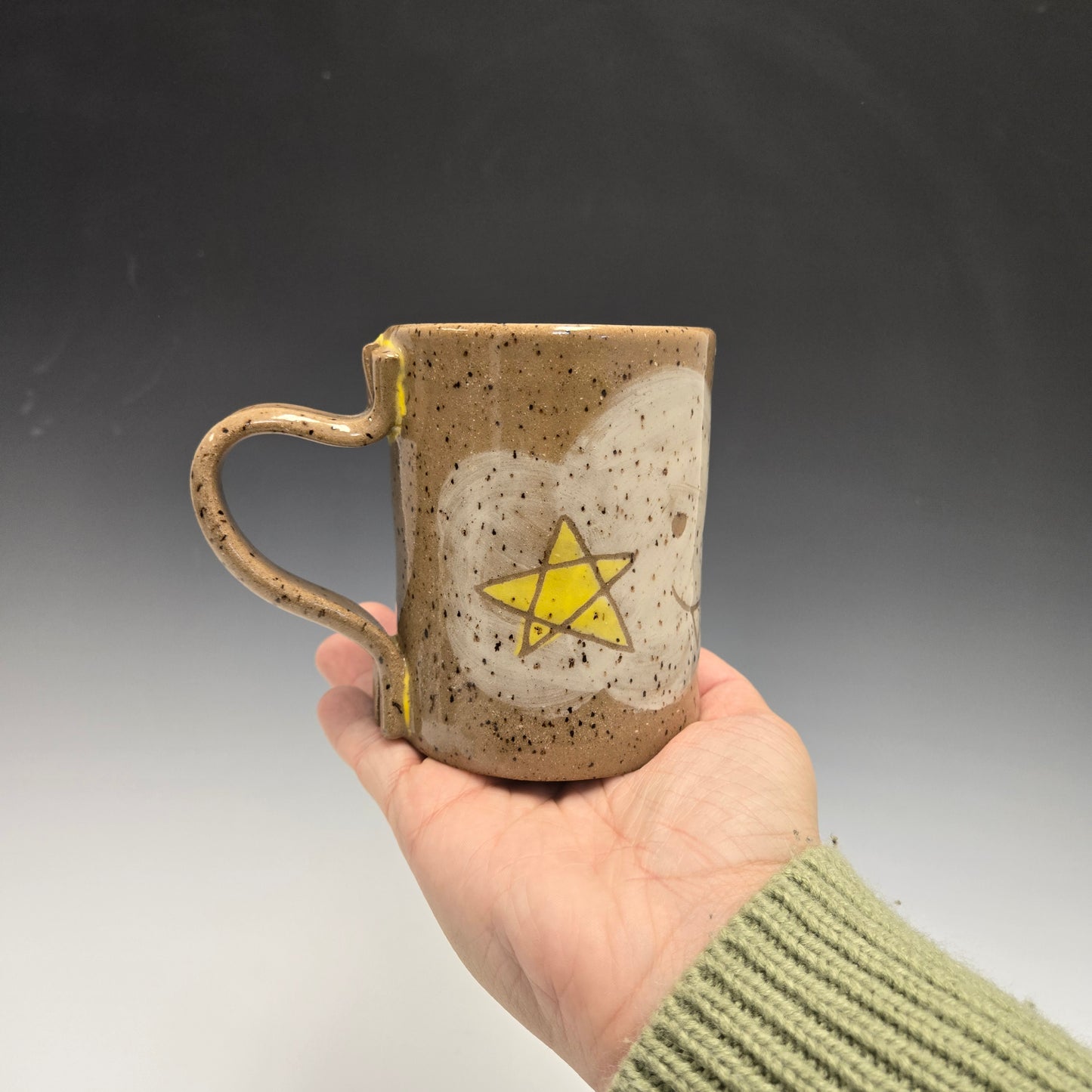 Rainbow Cloud Critter Mugs (Kitty)